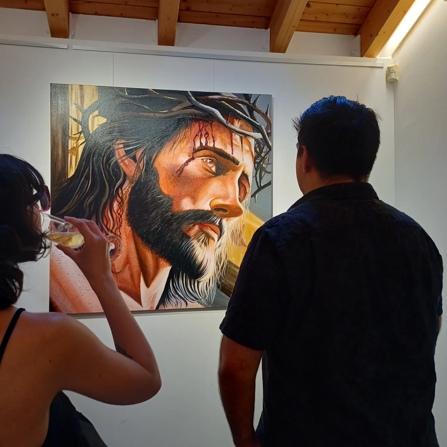 Contemplando el Cristo · Detalle