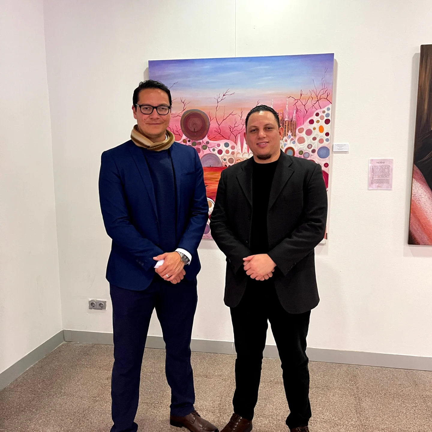 Junto al Cónsul del Consulado General de Honduras de Barcelona