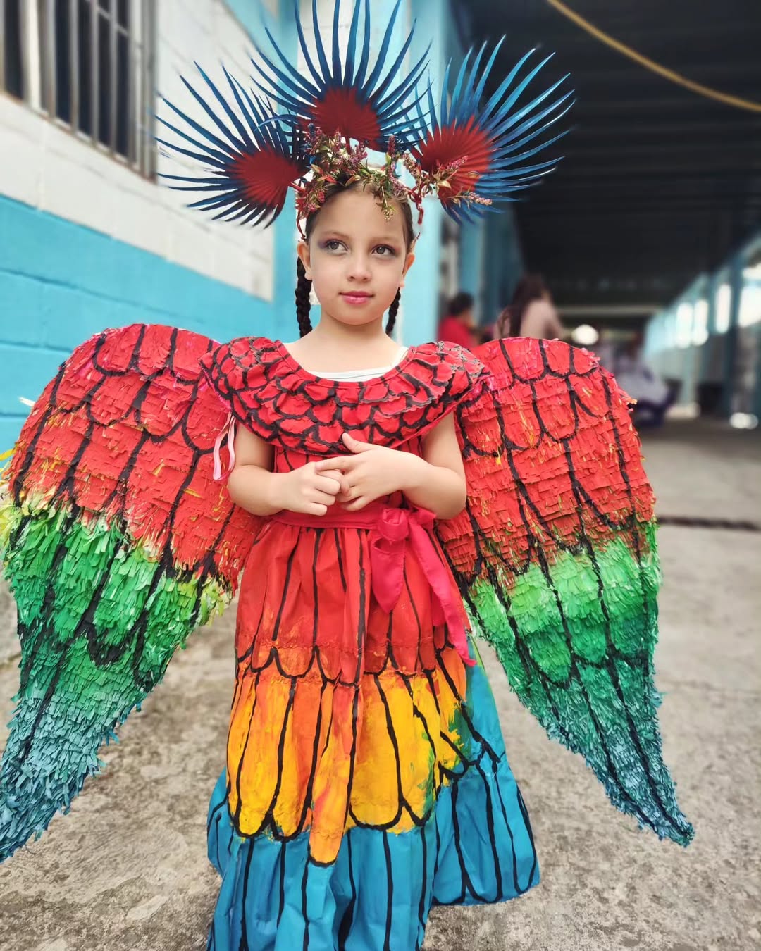 Alas de guacamaya
