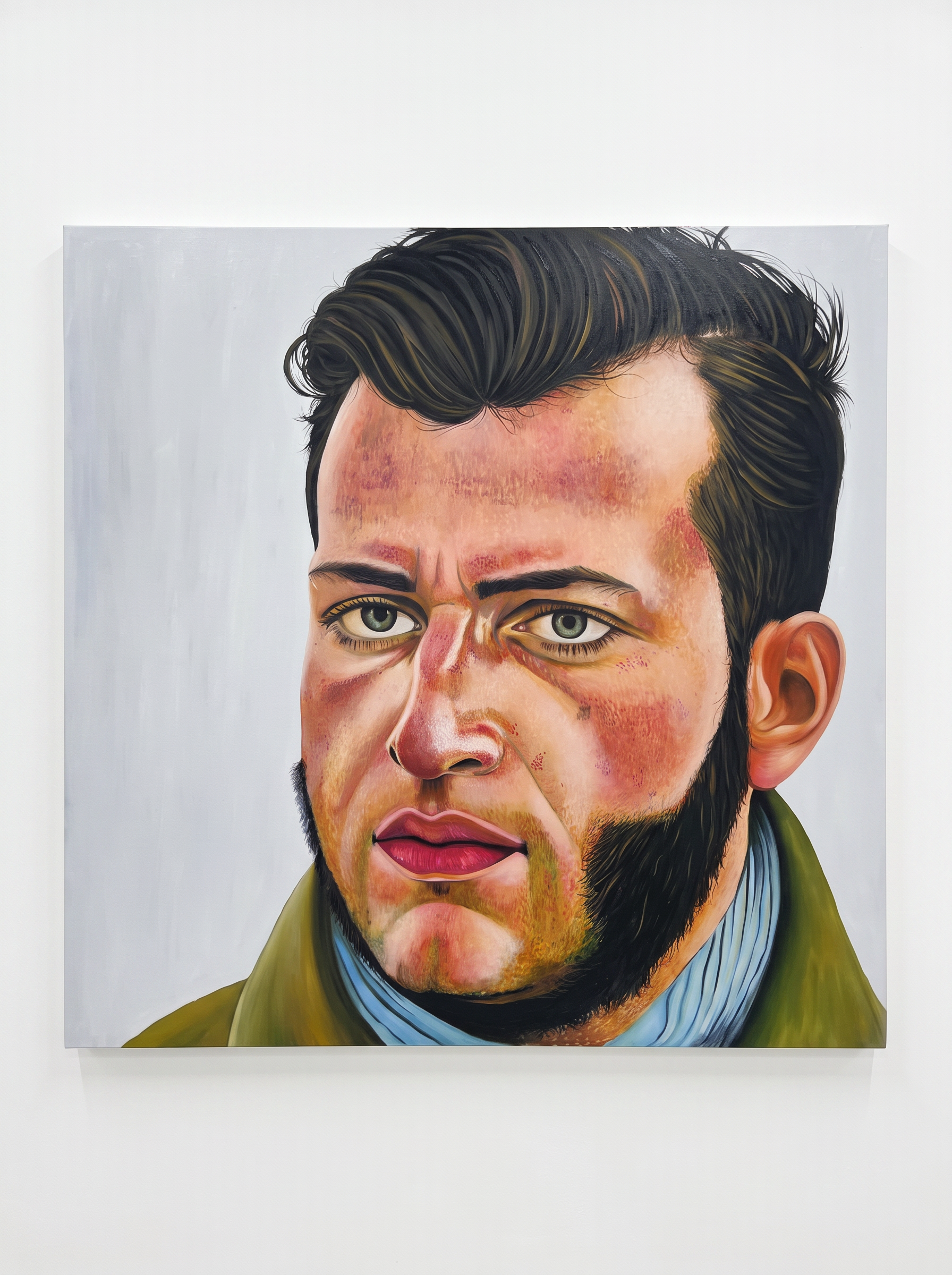 Retrato realista de Francisco Morazán, pintura al óleo de Jonarte